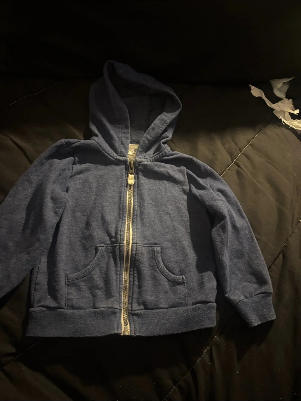 Carter's Navy Blue Zip-Up Hoodie Sweatshirt for Kids